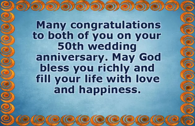 50Th Marriage Anniversary