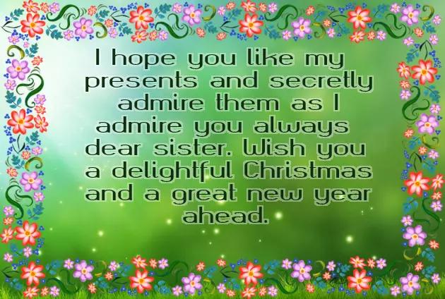 Merry Christmas Sister Quotes