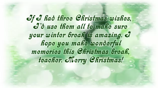 Christmas Wishes For A Teachers Christmas Wishes For A Teachers