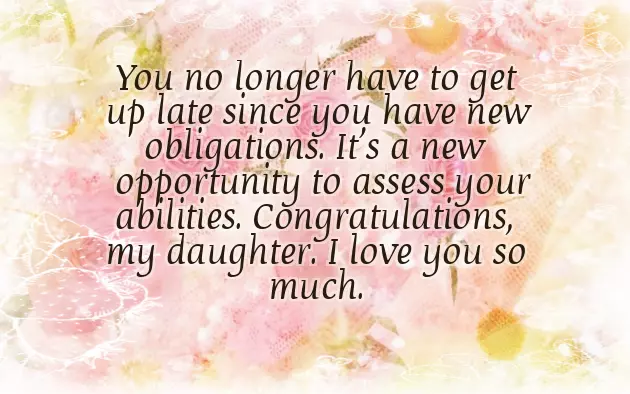 First Job Congratulations