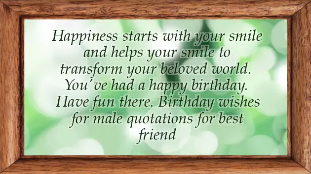 Birthday For Male Friend