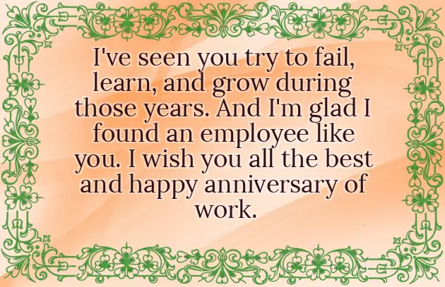 Congratulations On 20 Years Of Service