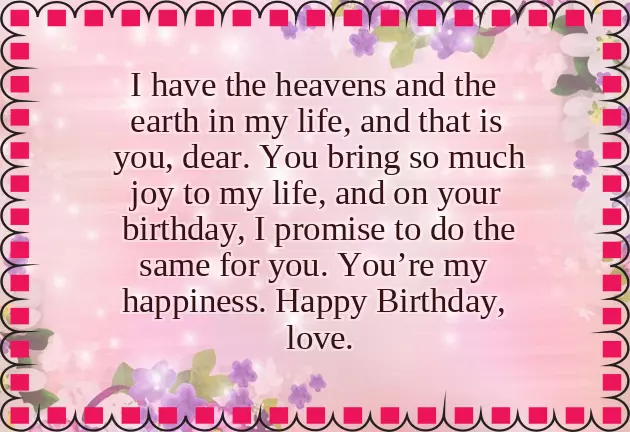 Unique Birthday Wish For Girlfriend