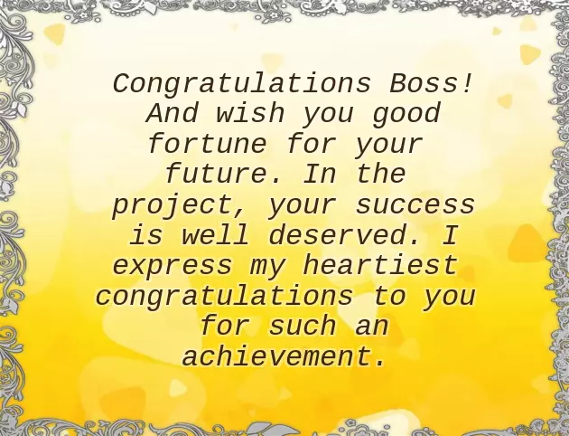 Congratulations On Your New Role Boss Congratulations On Your New Role Boss