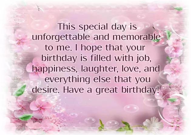 Birthday Wishes To A Woman
