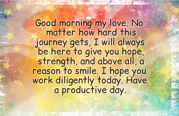 Good Morning Message To Your Woman