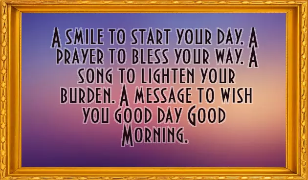 Good Morning In Whatsapp