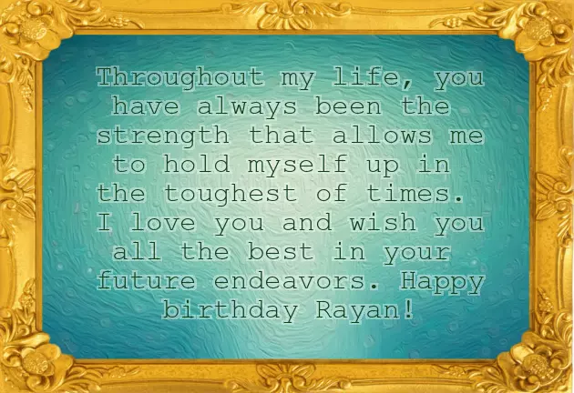 Happy Birthday To Rayan