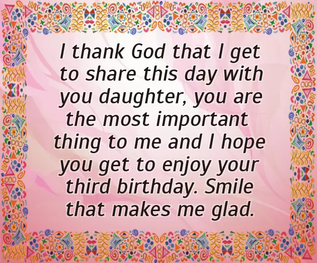 Birthday Wishes For 3 Year Old Sister