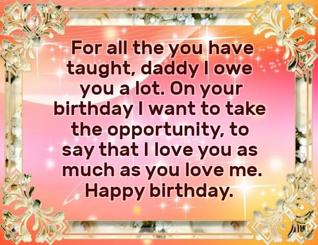 Birthday Wishes For Dad From Daughter