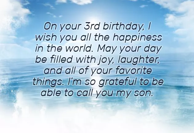 Birthday Wishes A Son