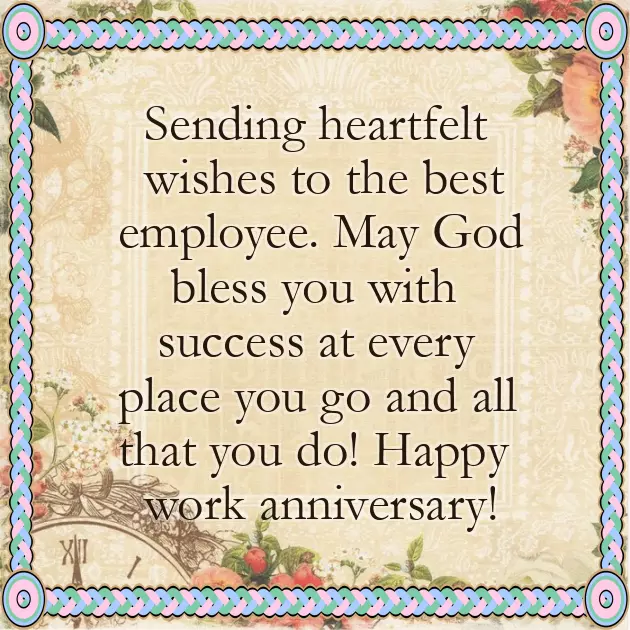 Work Milestone Congratulations