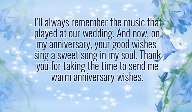 Thank You Message For Anniversary Wishes
