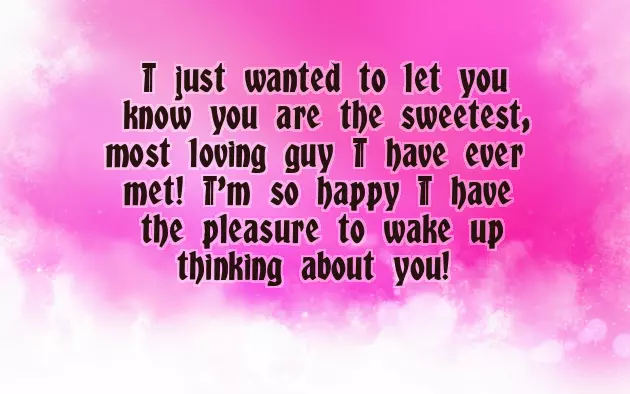 Short Good Morning Message For Boyfriend