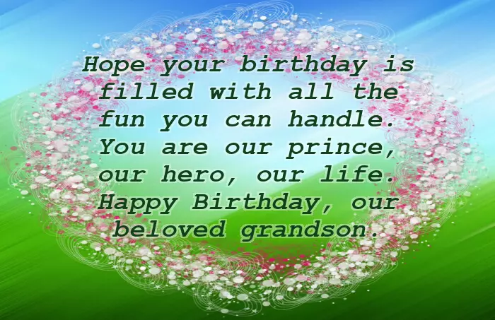 Happy Birthday To My Awesome Grandson