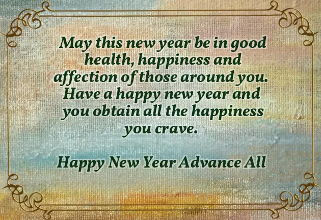 Wish You A Happy New Year In Advance