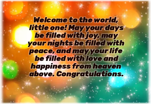 Upcoming New Baby Wishes