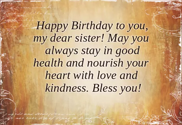 Happy Birthday Loving Sister