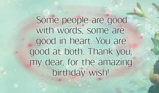 Thank You Notes For Birthday Wishes