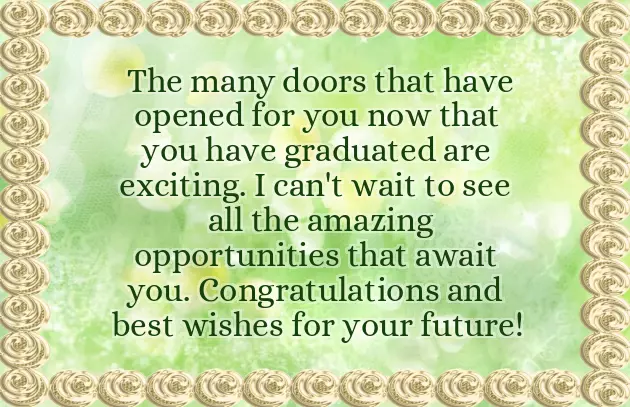 Congratulations To Sister