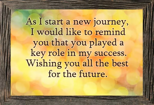 Wishing You All The Best On Your New Job