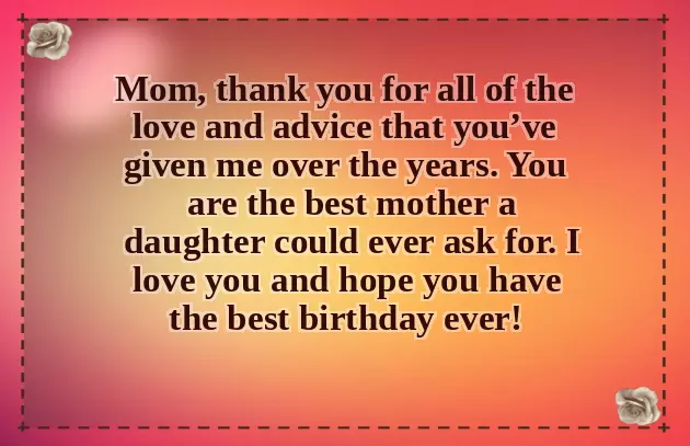 Happy Birthday To Mom Caption