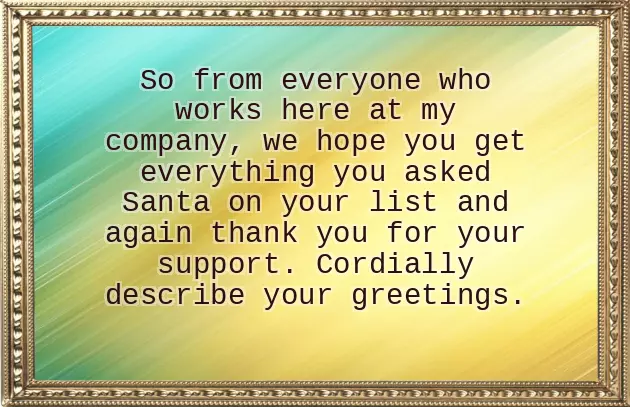 Christmas Wishes For Clients