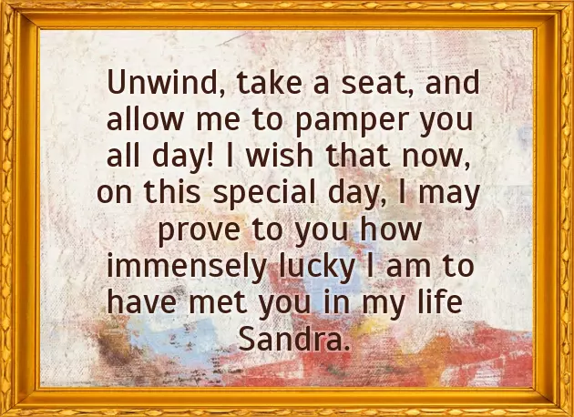 Happy Belated Birthday Sandra