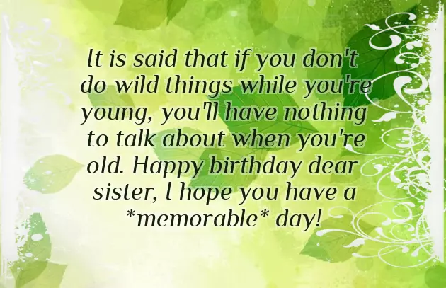 Happy Birthday Wishes To Sister Funny Happy Birthday Wishes To Sister Funny