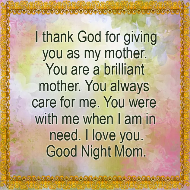 Good Night Mom Sweet Dreams Good Night Mom Sweet Dreams