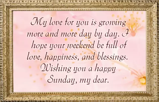 Good Morning Have A Happy Sunday