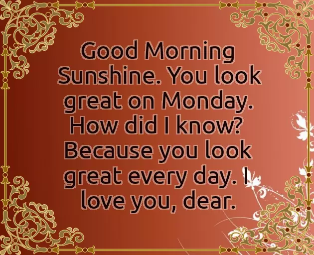 Good Morning Wishes Of Monday