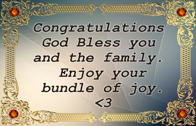 Congrats To The New Addition To The Family