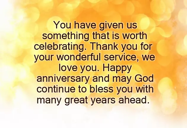 10 Year Company Anniversary Message