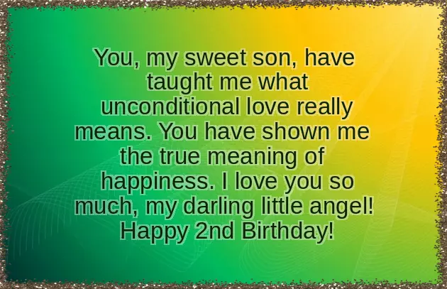 Birthday Wishes 2 Years Boy