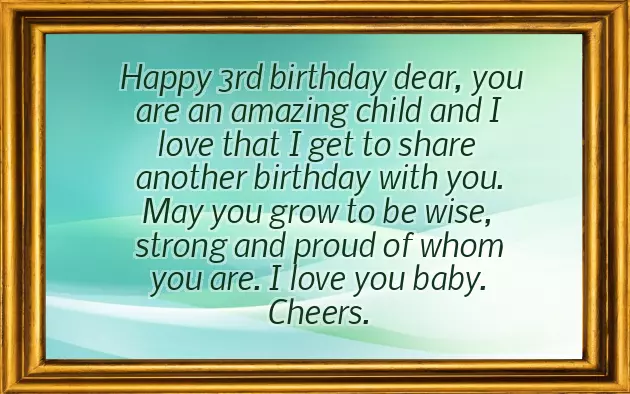 Happy Birthday My Son 3 Years