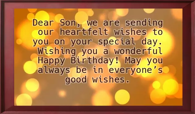 Simple Birthday Wishes To My Son Simple Birthday Wishes To My Son