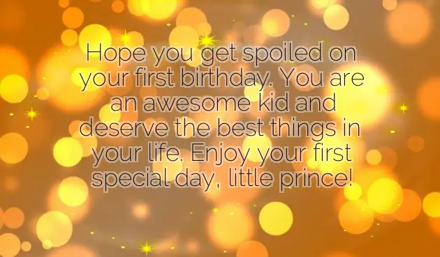 First Bday Quotes