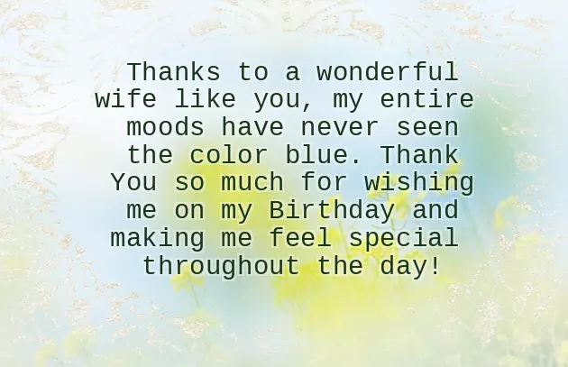 Birthday Wish To My Wife In English
