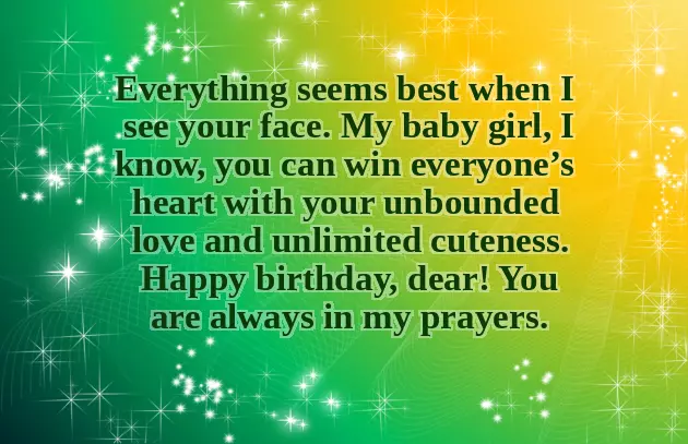 Best Birthday Wishes For A Baby Girl