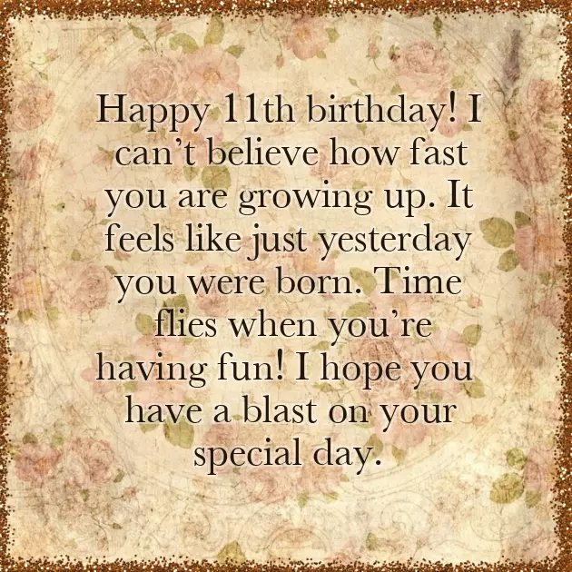 11 Year Old Birthday Wishes For A Boy