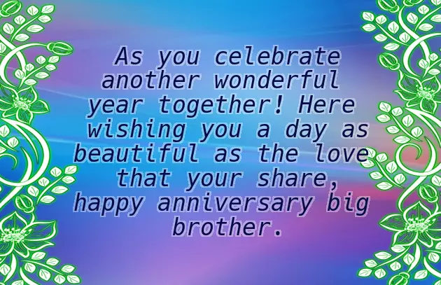 Best Wishes For Brother Wedding