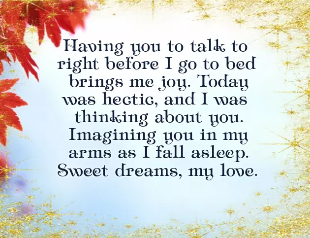 Have A Good Night My Love