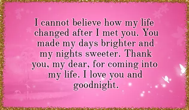 Good Night My Only Love Good Night My Only Love