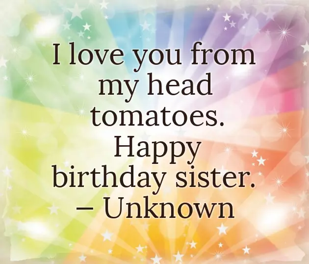 Sister Birthday Jokes