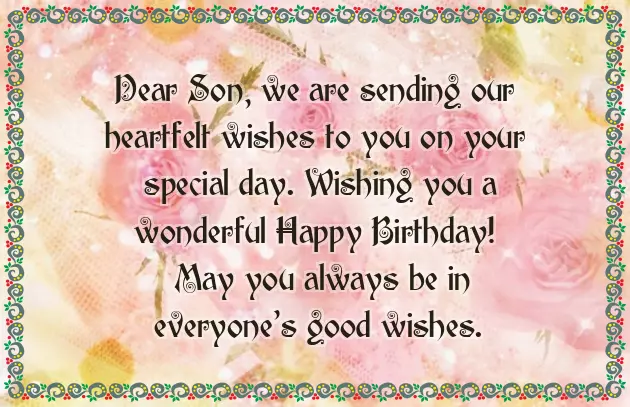 Birthday Wishes For Big Son