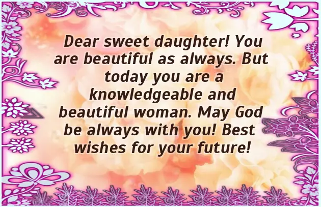 College Graduation Message To Daughter