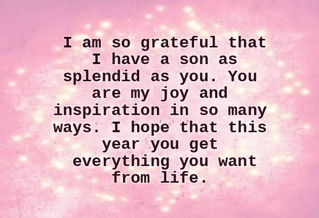 Mother And Son Birthday Quotes