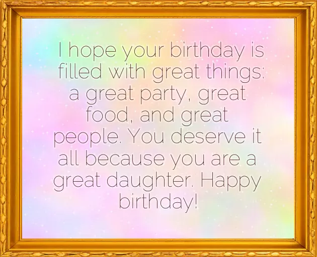 Happiest Birthday To My Daughter