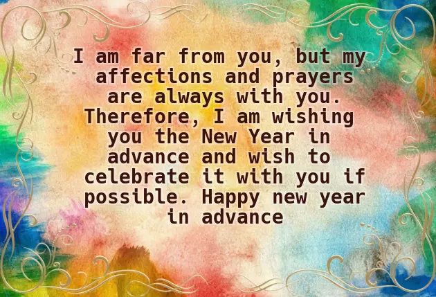 Happy New Year Advance Wishes
